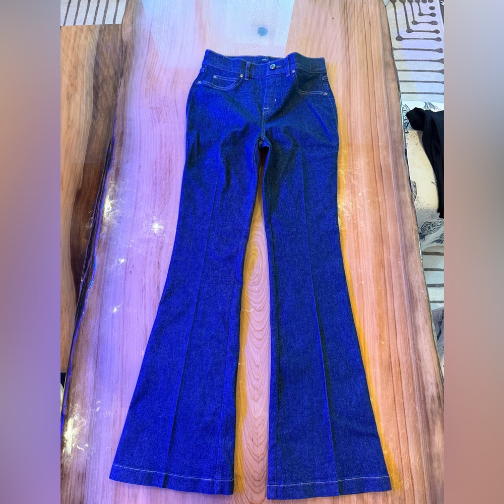SPANX Dark Blue Flare Jeans